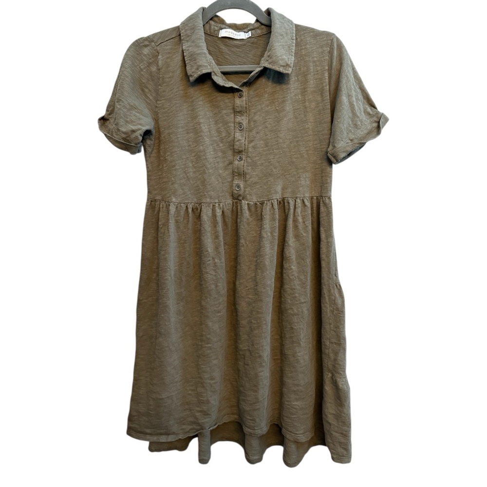 Mododoc Olive Army Green High Low Women's Dress size XS